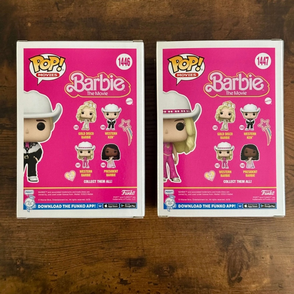 Funko Pop! Barbie The Movie Western Barbie & Ken Set of 2 with POP Protectors - Picture 3 of 3
